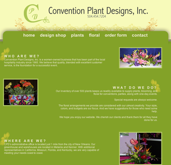 Convention Plant Designs, Inc.